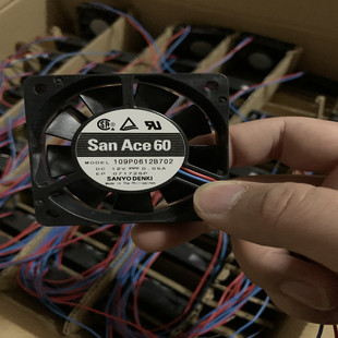 全新原装Sanyo/三洋109P0612B702 DC12V 0.05A 6cm变频器散热风扇