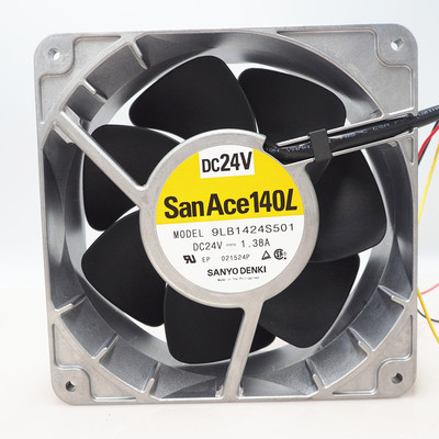 全新三洋9LB1424S501 原装SANACE140L 24V 1.38A 14050大风量风扇