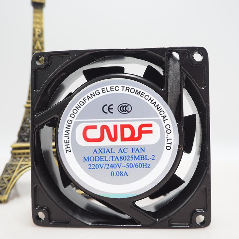 全新CNDF东方TA8025MBL/MSL-2 8CM 0.08A机箱电柜散热风扇AC 220V