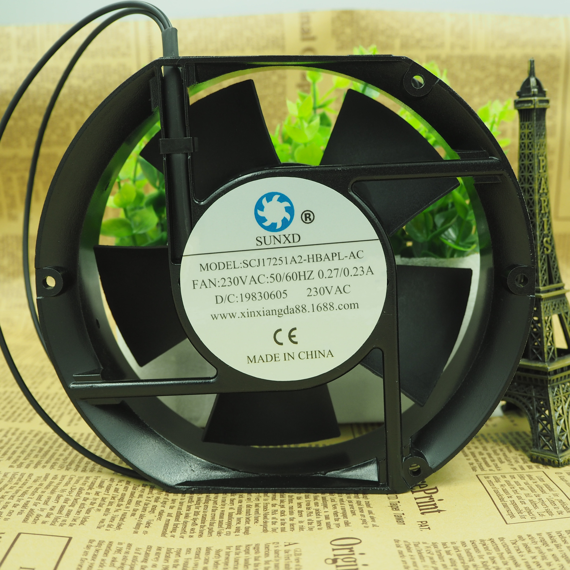 全新SUNXD SCJ17251A2-HBAPL-AC 230V 变频器 交流机柜散热风扇