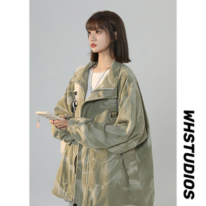 2024中性春季灯芯绒宽松长袖休闲潮流夹克女227-6-1109-p78控98,女装短外套,星座227-6