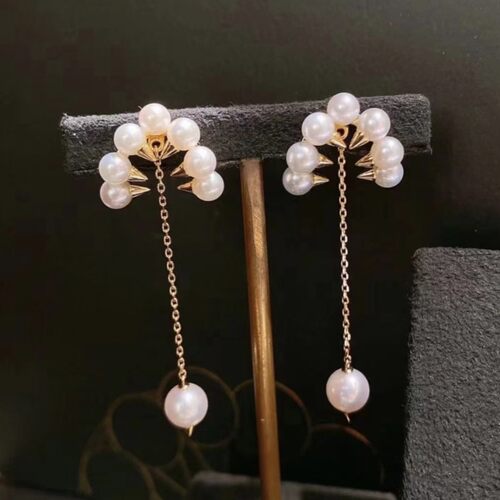 IU同款耳环21世纪大君夫人小众独特风恶魔之牙珍珠耳坠耳钉耳饰品