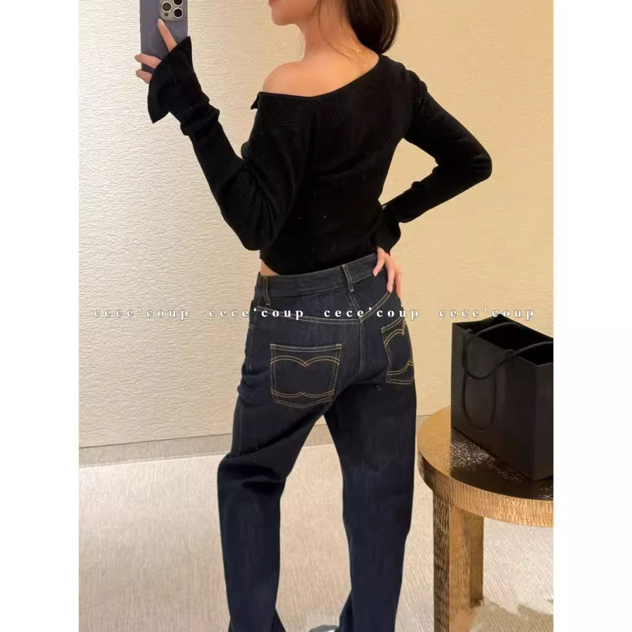 品质升级！刺绣口袋直筒牛仔裤