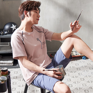 舒心美男士夏季睡衣