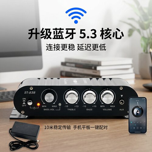 小型家用车载12V蓝牙功放
