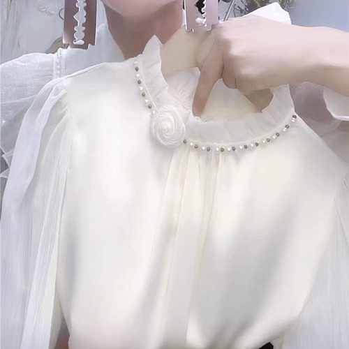 法式长袖小衫气质夏春秋