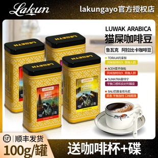 印尼乐贝斯猫屎咖啡豆爱图鲁瓦克麝香猫咖啡阿拉比卡黑咖啡豆100g