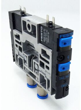 Festo 161 362 C802 Ventil + 2 x MSZC-3-21 DC -used-