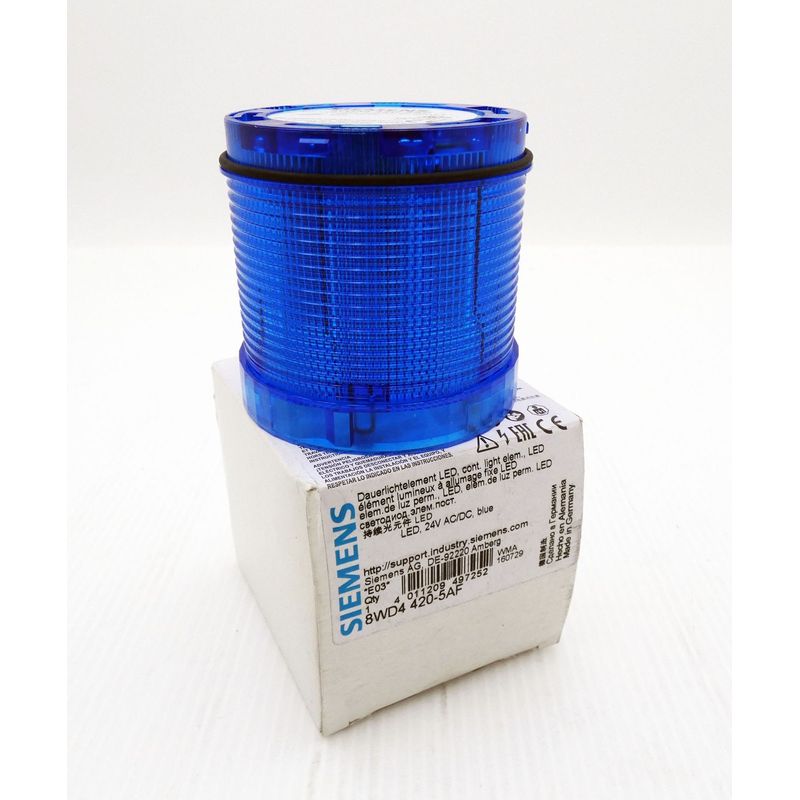 Siemens 8WD4 420-5AF E-Stand: 03 24V AC/DC blue Dauerlichtel