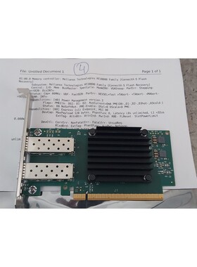 Mellanox NVidia MT28800 ConnectX5 适配器 4 提供