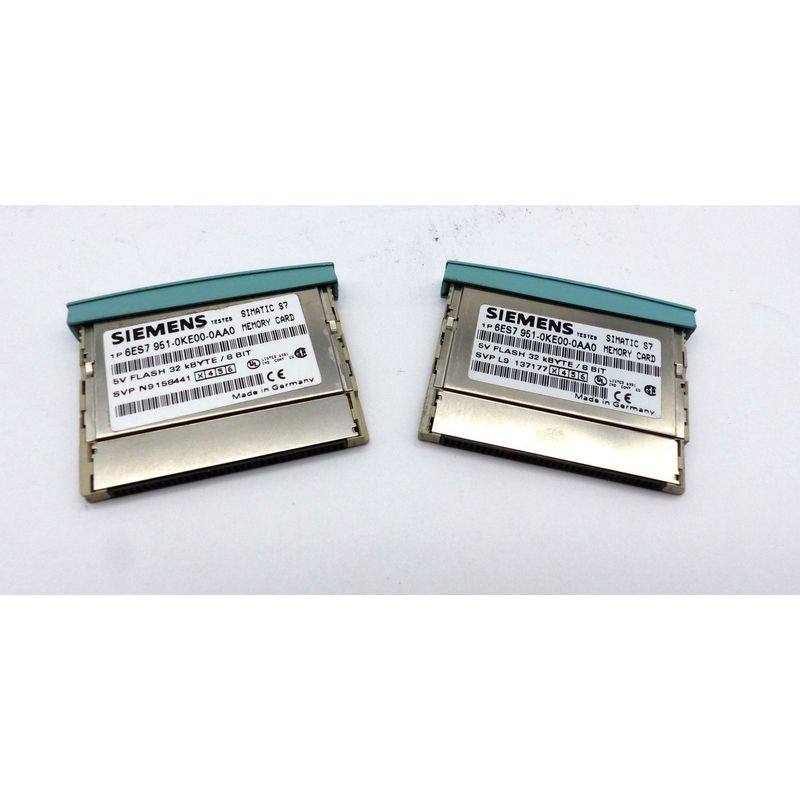 2x Siemens Simatic S7 6ES7 951-0KE00-0AA0 Version: 03 MC 32k