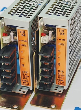 LOT OF 2 COSEL P15E15N 15V 1A POWER SUPPLY INPUT AC100240V P