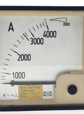 DEIF Bewegende Spule Ampere Meter Range 4000 A. AC Hergestel