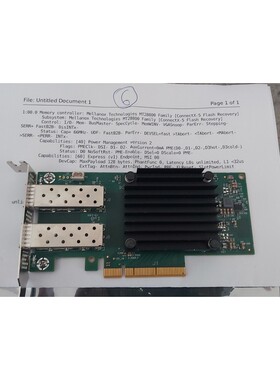 Mellanox NVidia MT28800 ConnectX5 适配器 6 提供