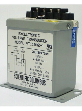 SCIENTIFIC COLUMBUS VT110A2-1 EXCELTRONIC VOLTAGE TRANSDUCER