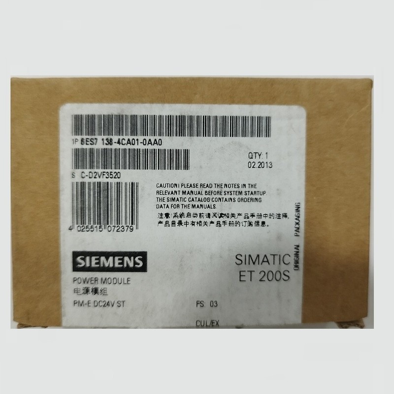 NUOVO ?▄▄? SIEMENS ET200S PM-E DC24V ST - 6ES7138-4CA01-0A