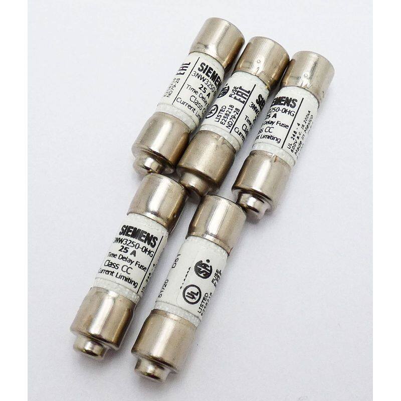 5x Siemens 3NW3250-0HG 3NW3 250-0HG Zylindersicherungseinsat