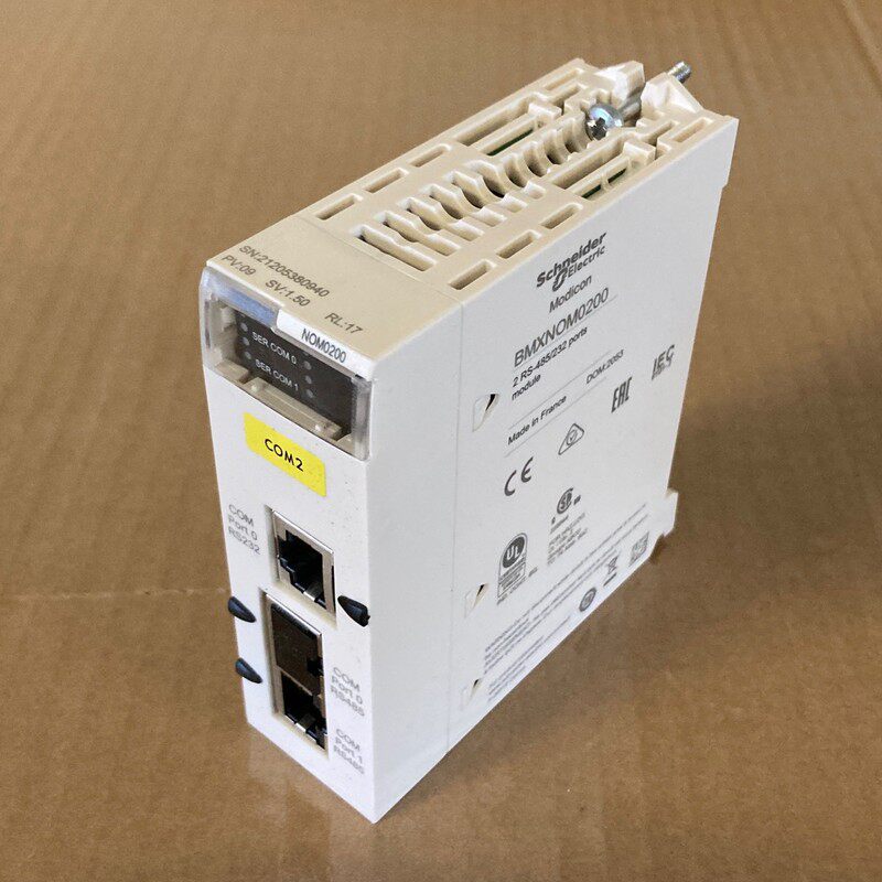 1x Schneider Electric Modicon BMXNOM0200 2 RS-485/232 ports