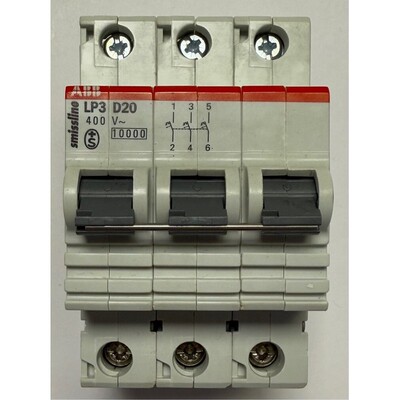 ABB smissline Sicherungsautomat 3-polig / 400V~ / LP3 D20