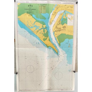 Admiralty 40 KARACHI HARBOUR PAKISTAN Maritime Nautical Geni