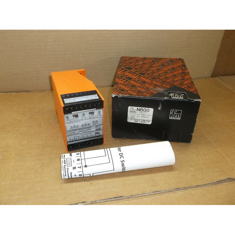 N600 IFM Efector Nuevo en Caja 2 Canal Interruptor Sensor Am