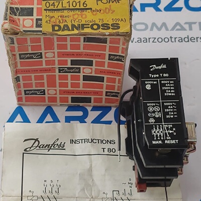 Nuovo Danfoss Tipo T 80 4263A Rel di Sovraccarico Termico T8