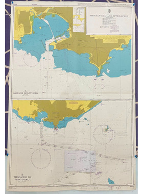 Admiralty 2001 URUGUAY MONTEVIDEO AND APPROACHES Map Charts