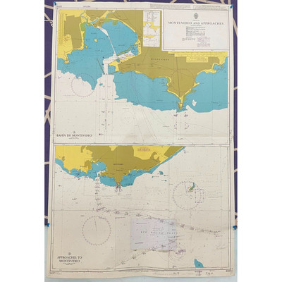 Admiralty 2001 URUGUAY MONTEVIDEO AND APPROACHES Map Charts