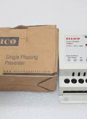 ELLICO ETC100 SINGLE PHASING PREVENTER ELECTRONIC TIMER ETC1