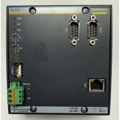 Bachmann Prozessormodul CPU  24V DC  256 MB  MX207