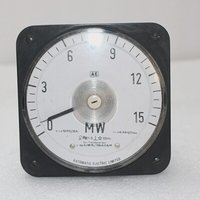 GENERAL ELECTRIC 12005A ANALOG PANEL METER 110V
