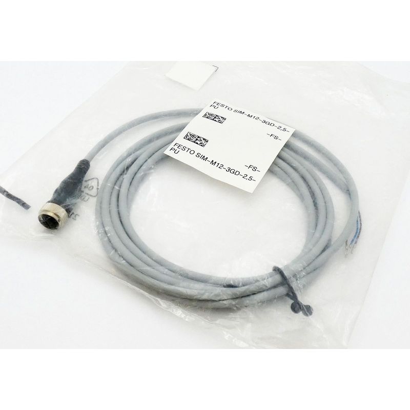 Festo SIM-M12-3GD-2,5-PU 159428 Verbindungsleitung -unused-