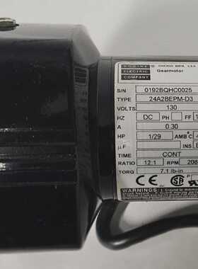 BODINE ELECTRIC 24A2BEPMD3 GEAR MOTOR 24A2BEPMD3