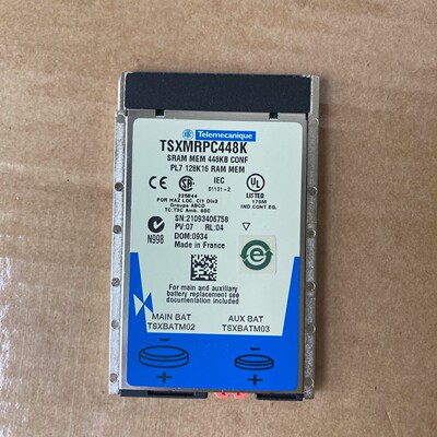 Telemecanique TSXMRPC448K SRAM MEM 448KB CONF PL7 128K16 RAM
