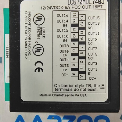 Fanuc IC670MDL740J Used Output Module Positive 16PT 24VDC 0.