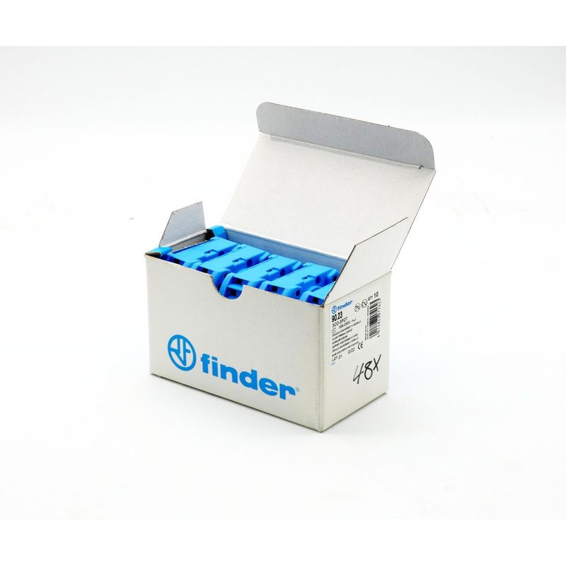 10x Finder 90.23 10A 250V Schraubfassung -unused/OVP-