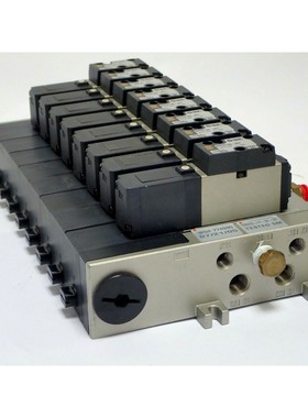 SMC VV5FS2-01T-081-02T PNEUMATIC VAE ASSY, 8 WAY, & 8x NVF