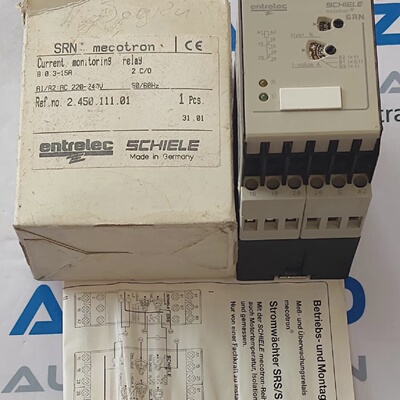 SCHIELE SRN mecotron AC220240V Current Monitoring RELAY NEW