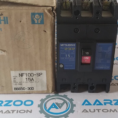 Nuovo Interruttore Senza Fusibile MITSUBISHI NF100SP 15A 690