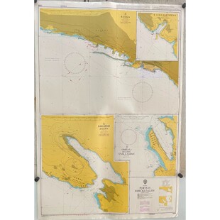 Admiralty 1996 PORTS IN RIJECKI ZALJEV CROATIA Nautical Geni
