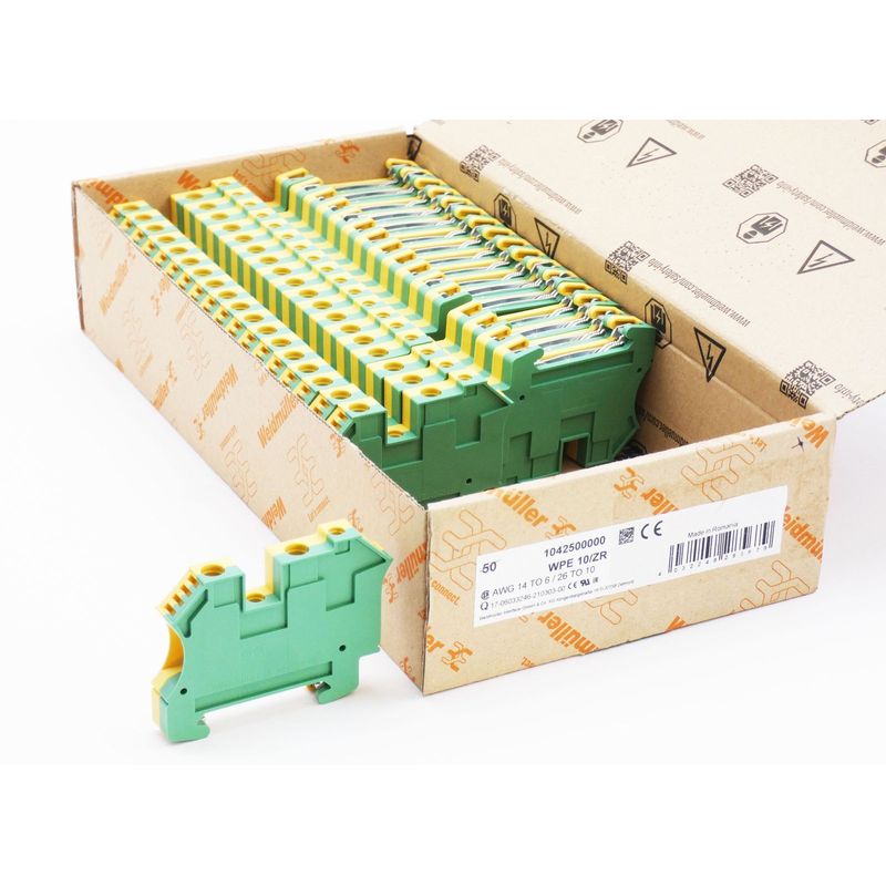 35x Weidmüller WPE 10/ZR WPE10/ZR WPE-10/ZR 1042500000 Reih