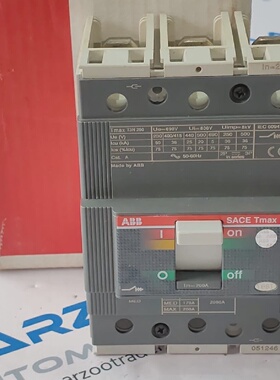 ABB SACE Tmax T3N250 3 POLE 200 AMP MOULDED CASE CIRCUIT BRE