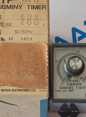 NEW OMRON STPMHT Subminy Timer 060 SEC 200VAC  Omron STP MHT