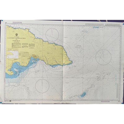 Admiralty 255 EASTERN APPROACHES TO JAMAICA WEST INDIES MARI