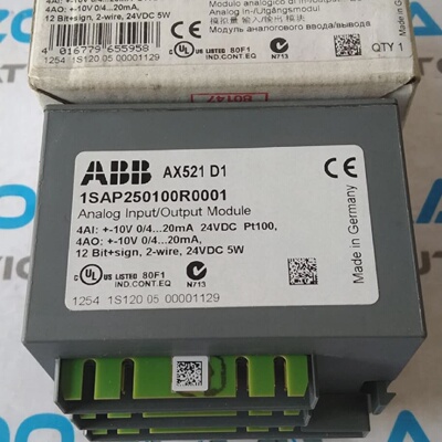 Tout Neuf AX521 D1 1SAP250100R0001 ABB Analogique Entre  Sor