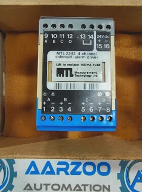 全新MeasurementTechnologyLtdMTL22424通道电磁阀报警器