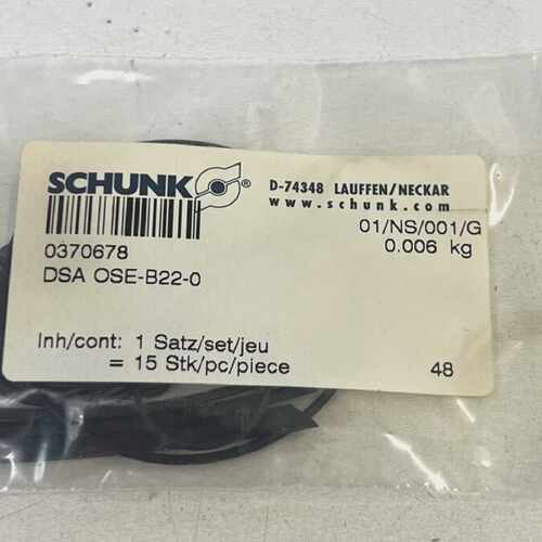Schunk DSA OSEB220 0370678 Dichtungsringe Dichtungssatz Dich