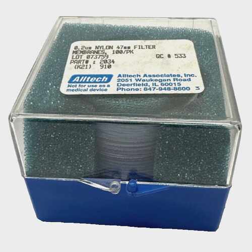 Alltech 0.2 m Nylon 47mm Filter Membranfilter 100 Stck