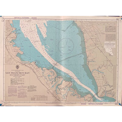 ADMIRALTY 592 SAN FRANCISCO BAY SOUTHERN CALIFORNIA NAUTICAL