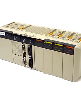OMRON CQM1 SERIES ASSEMBLY w/ CQM1H-CPU51, CQM1-PA206, OC221